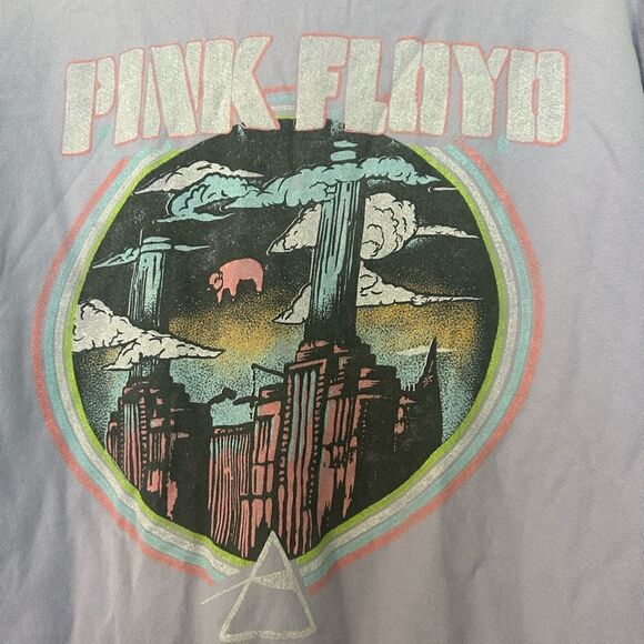 Daydreamer Pink Floyd Animals Tour 1977 French Terry Sweatshirt in Lilac Haze S - Picture 3 of 7